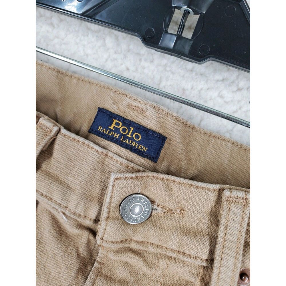 Polo Ralph Lauren Jeans Hampton Relaxed Straight Mens 32x32 Khaki Brown Mid Rise - Picture 10 of 13